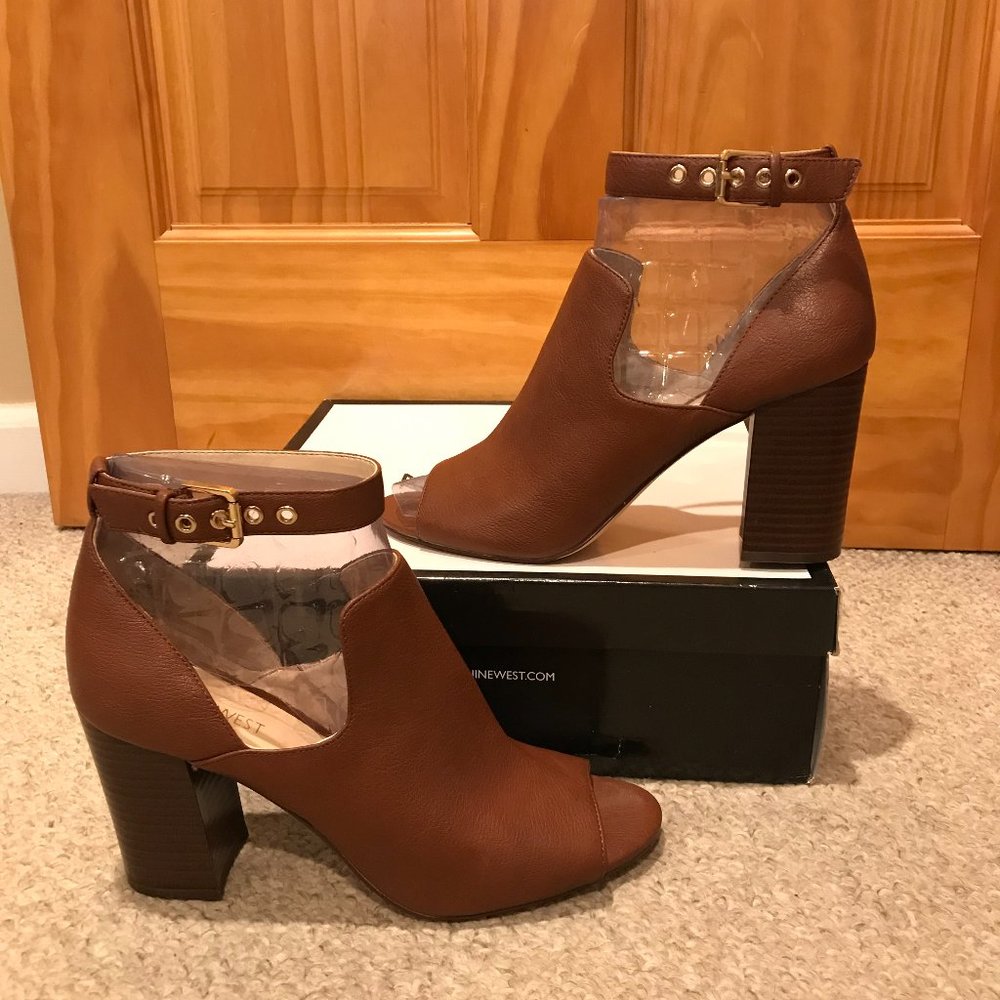Nine West Briceo Peep Toe Block Heels